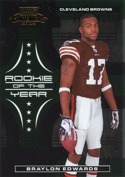 2005 Playoff Contenders - ROY Contenders Green #ROY-2 Braylon Edwards Front
