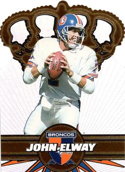 1997 Pacific Crown Collection - Gold Crown Die Cuts #10 John Elway Front