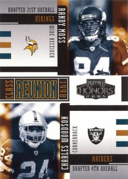 2005 Playoff Honors - Class Reunion #CR-5 Randy Moss / Charles Woodson Front