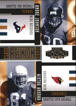 2005 Playoff Honors - Class Reunion #CR-25 Andre Johnson / Anquan Boldin Front