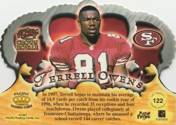 1997 Pacific Crown Royale #122 Terrell Owens Back
