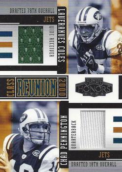 2005 Playoff Honors - Class Reunion Materials #CR-11 Laveranues Coles / Chad Pennington Front