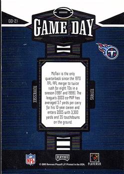 2005 Playoff Honors - Game Day #GD-21 Steve McNair Back