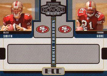 2005 Playoff Honors - Rookie Tandem #RT-1 Alex Smith / Frank Gore Front