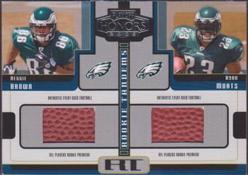 2005 Playoff Honors - Rookie Tandem Footballs #RT-11 Reggie Brown / Ryan Moats Front