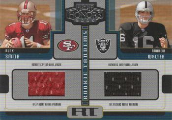 2005 Playoff Honors - Rookie Tandem Jerseys #RT-15 Alex Smith / Andrew Walter Front