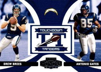 2005 Playoff Honors - Touchdown Tandems #TT-20 Drew Brees / Antonio Gates Front