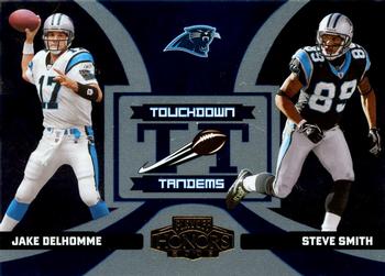 2005 Playoff Honors - Touchdown Tandems Foil #TT-3 Jake Delhomme / Steve Smith Front