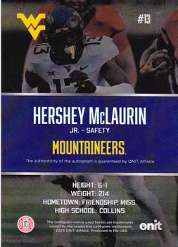2023 ONIT Athlete West Virginia Mountaineers - Nine Series #NNO Hershey McLaurin Back