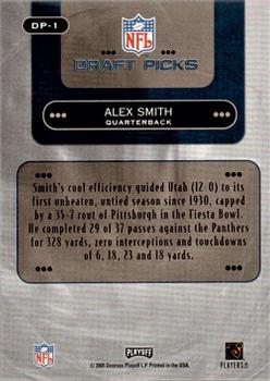 2005 Playoff Prestige - Draft Picks #DP-1 Alex Smith Back