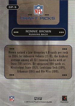2005 Playoff Prestige - Draft Picks #DP-5 Ronnie Brown Back