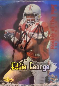 1996 Classic NFL Rookies - Rookie of the Year Interactive Exchange #RY8 Eddie George Front