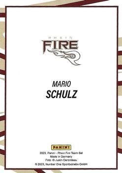 2023 Panini Rhein Fire - Black #NNO Mario Schulz Back