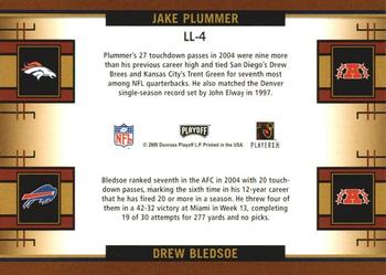 2005 Playoff Prestige - League Leaders #LL-4 Jake Plummer / Drew Bledsoe Back