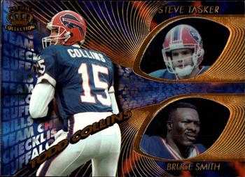 1997 Pacific Crown Collection - Team Checklists #4 Todd Collins / Steve Tasker / Bruce Smith Front