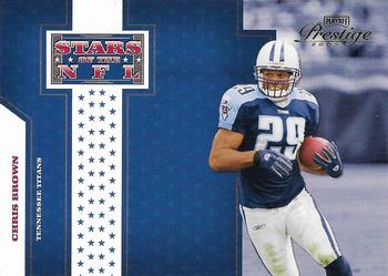 2005 Playoff Prestige - Stars of the NFL #NFL-8 Chris Brown Front