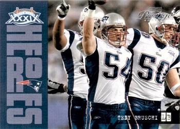 2005 Playoff Prestige - Super Bowl Heroes #SH-6 Tedy Bruschi Front