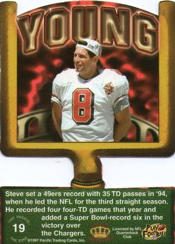 1997 Pacific Crown Collection - The Zone #19 Steve Young Back