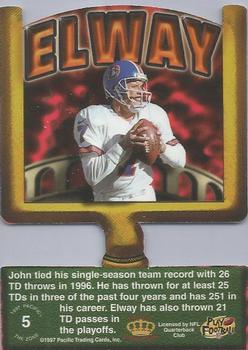 1997 Pacific Crown Collection - The Zone #5 John Elway Back