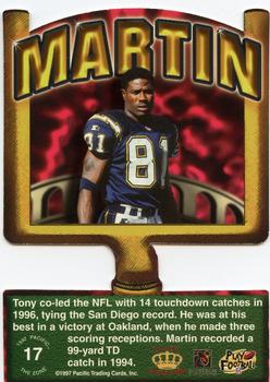 1997 Pacific Crown Collection - The Zone #17 Tony Martin Back