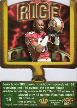 1997 Pacific Crown Collection - The Zone #18 Jerry Rice Back