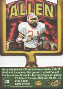 1997 Pacific Crown Collection - The Zone #20 Terry Allen Back