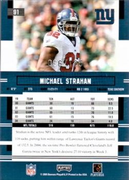 2005 Playoff Prestige - Xtra Points Red #91 Michael Strahan Back