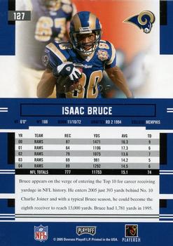 2005 Playoff Prestige - Xtra Points Red #127 Isaac Bruce Back