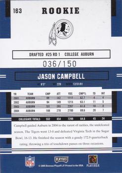 2005 Playoff Prestige - Xtra Points Red #163 Jason Campbell Back