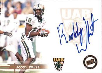 2005 Press Pass - Autographs Bronze #NNO Roddy White Front