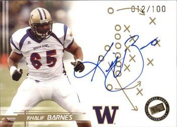 2005 Press Pass - Autographs Gold #NNO Khalif Barnes Front