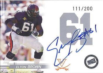 2005 Press Pass - Autographs Silver #NNO Elton Brown Front