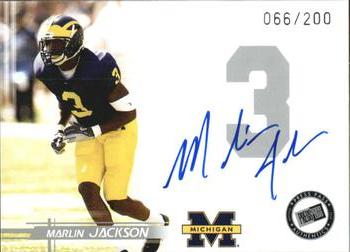 2005 Press Pass - Autographs Silver #NNO Marlin Jackson Front