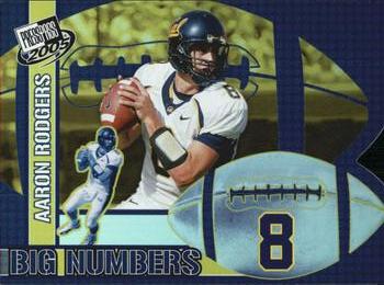 2005 Press Pass - Big Numbers #BN 17 Aaron Rodgers Front