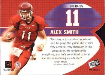 2005 Press Pass - Big Numbers #BN 19 Alex Smith Back