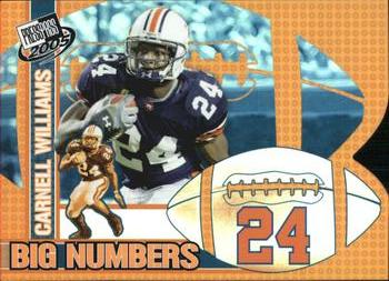 2005 Press Pass - Big Numbers #BN 22 Carnell Williams Front