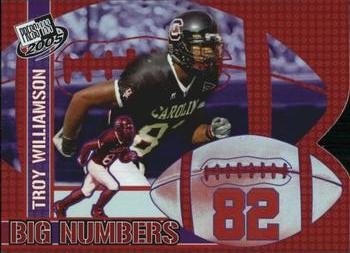 2005 Press Pass - Big Numbers #BN 24 Troy Williamson Front