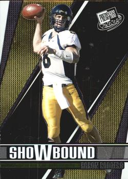 2005 Press Pass - Showbound #SB 3 Aaron Rodgers Front