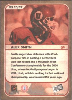 2005 Press Pass SE - Old School #OS 20 Alex Smith Back