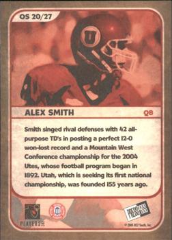 2005 Press Pass SE - Old School Collectors Series #OS 20 Alex Smith Back