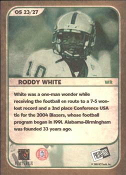 2005 Press Pass SE - Old School Collectors Series #OS 23 Roddy White Back
