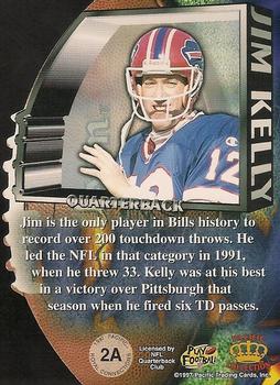 1997 Pacific Dynagon Prism - Royal Connections #2a Jim Kelly Back