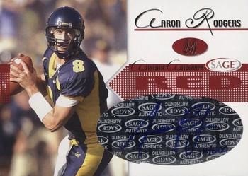 2005 SAGE - Autographs Red #A37 Aaron Rodgers Front