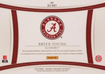 2023 Panini National Treasures Collegiate - Rookie Silhouettes #RS-BRY Bryce Young Back