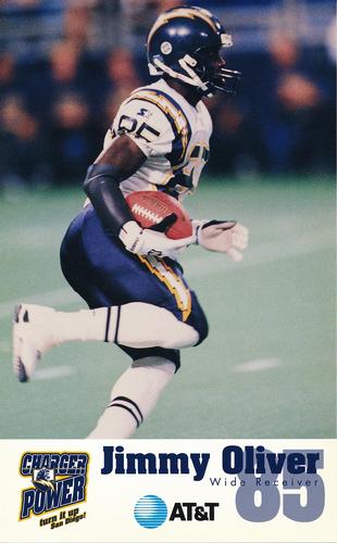 1996 San Diego Chargers #NNO Jimmy Oliver Front
