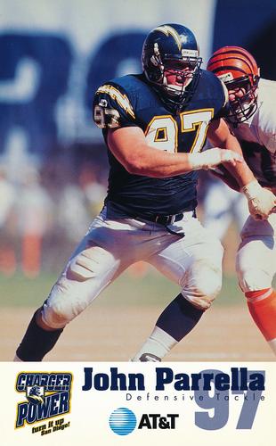 1996 San Diego Chargers #NNO John Parrella Front