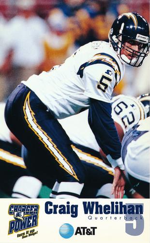 1996 San Diego Chargers #NNO Craig Whelihan Front