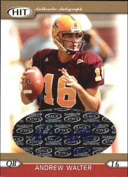2005 SAGE HIT - Autographs Gold #A16 Andrew Walter Front