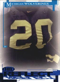 2005 SAGE HIT - Reflect Blue #R51 Michigan RB #20 Front