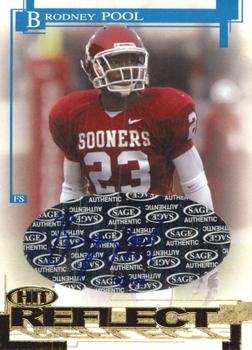 2005 SAGE HIT - Reflect Gold Autographs #RA43 Brodney Pool Front